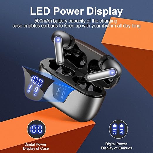 ZIUTY Wireless Earbuds, 2025 Bluetooth Headphones,