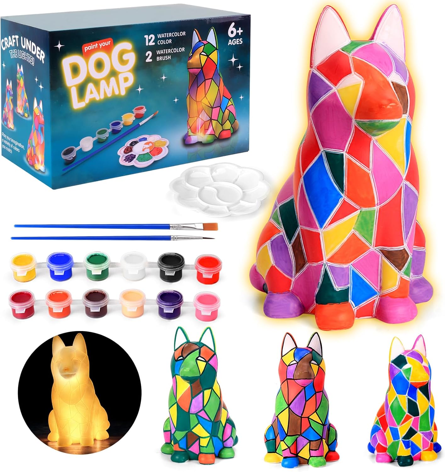 Art Supplies Arts & Crafts Kit, Painting Kit for Kids Ages 6-12,