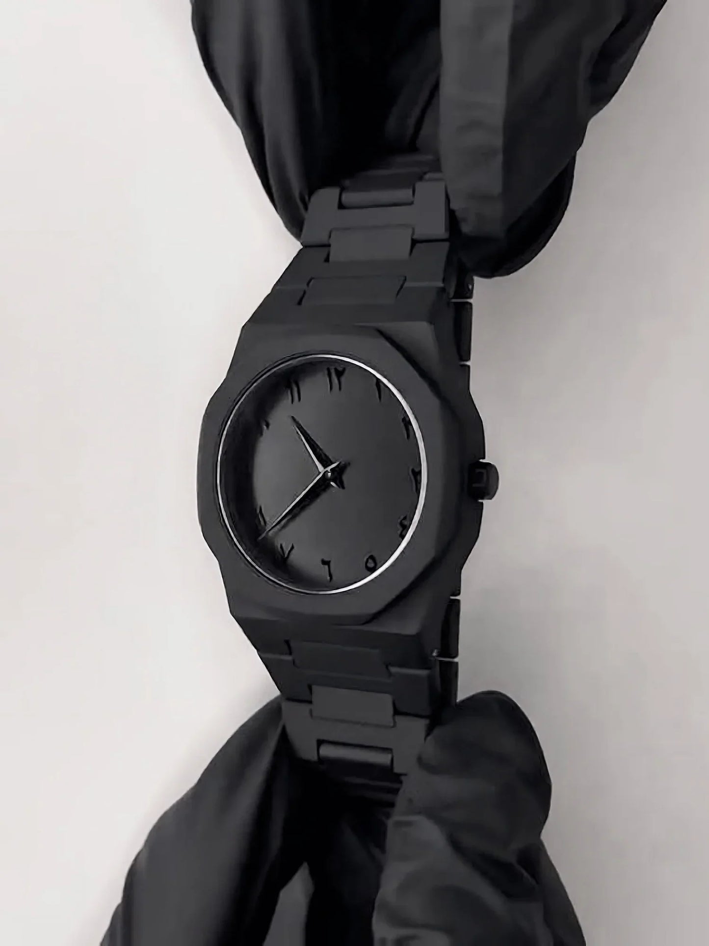 Arabic Aura Watch 2025 Black Modern Design with Elegant Finish, Stylish Arabic Dial, Sleek Luxury Timepiece