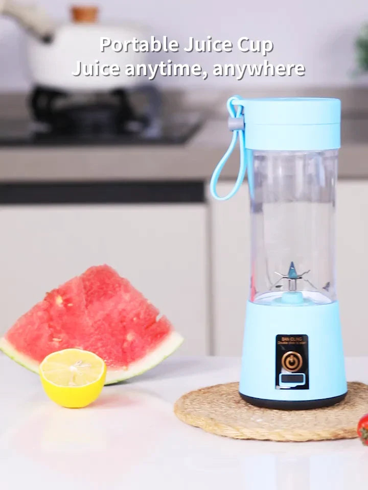 USB Rechargeable Mini Juicer Blender with 6 Blades